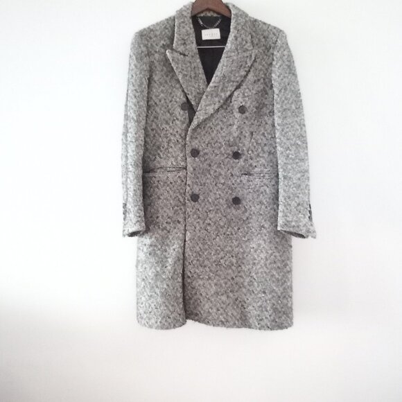 SANDRO PARIS double breasted tweed coat - Picture 1 of 16
